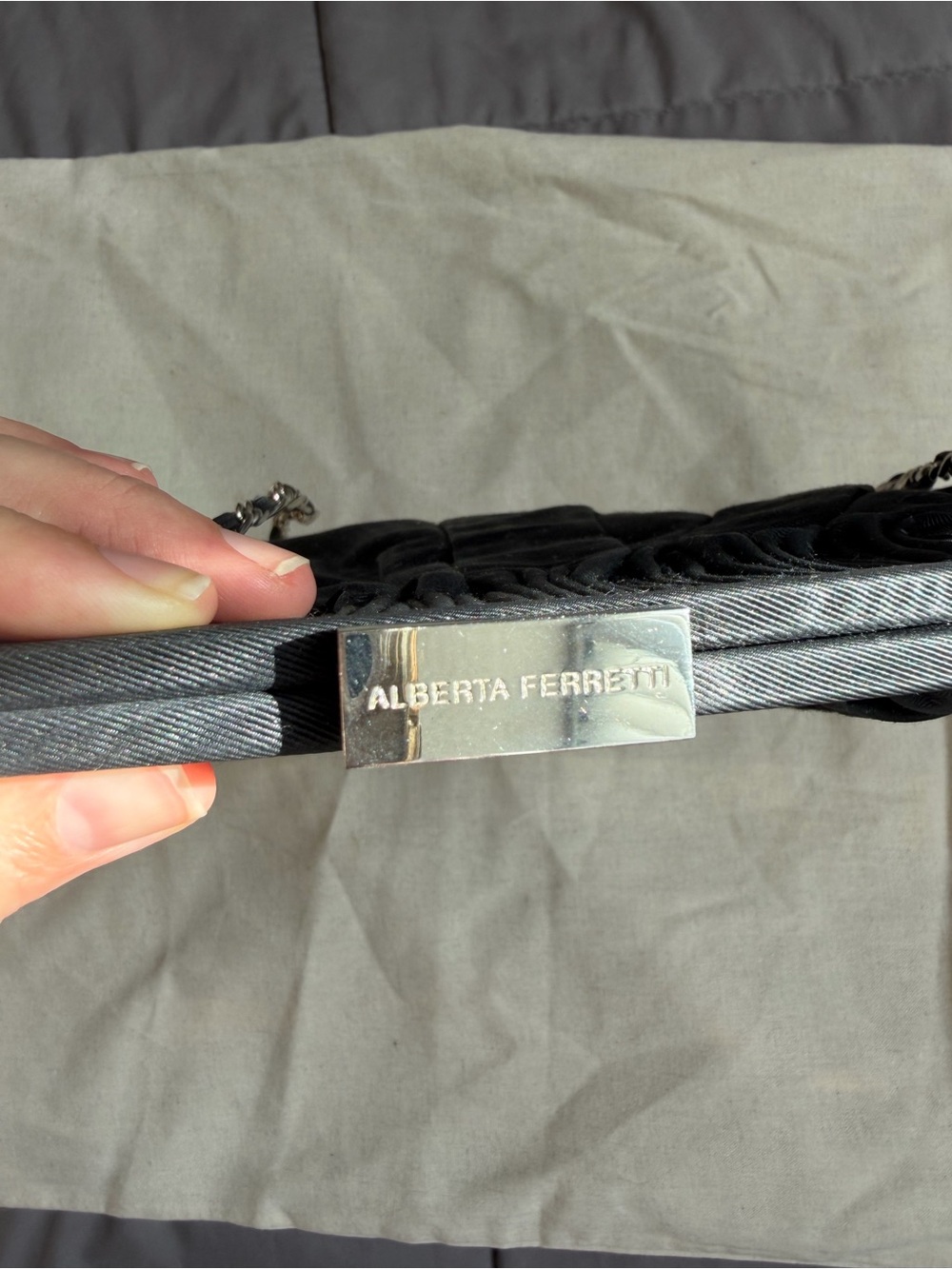 Authentic Rare Alberta Ferretti Black Bag